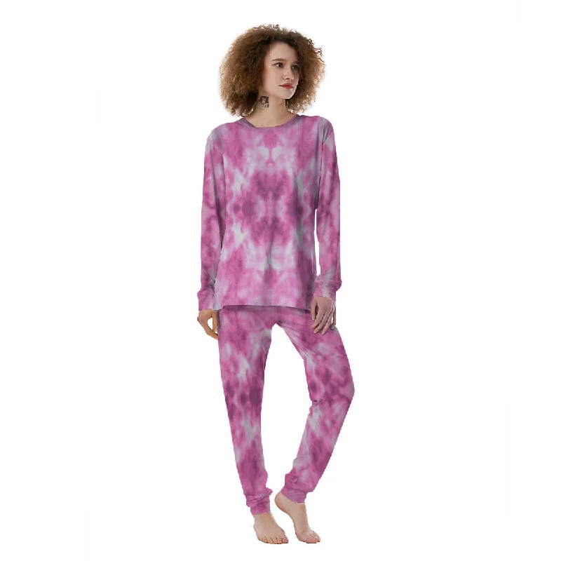 Pink Magenta Acrylic Print Pattern Women's Pajamas