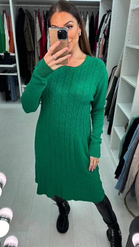 Essence Cable Knit Jumper Dress