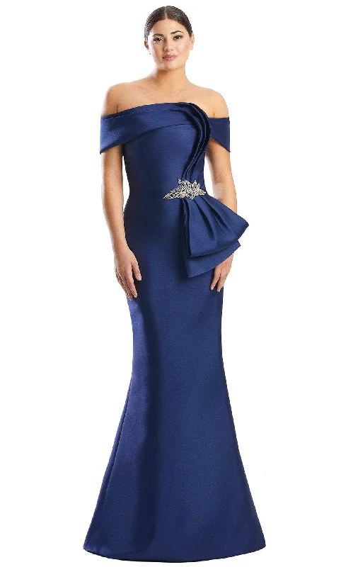 Alexander by Daymor 1783S23 - Draped Side Sash Formal Dress