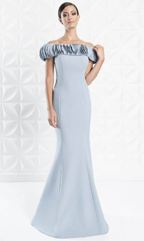 Alexander by Daymor - Ruffle-Trimmed Off-Shoulder Formal Dress 1280