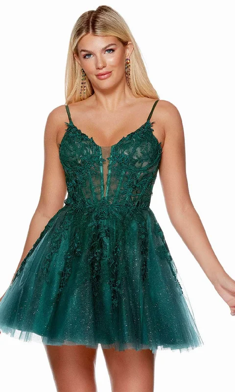 Alyce Paris 3140 - Embroidered Sleeveless Homecoming Dress