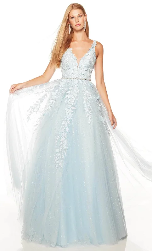 Alyce Paris 61296 - Embroidered Sleeveless Prom Dress