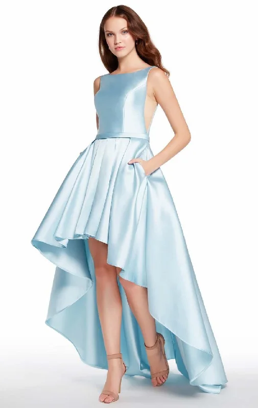 Alyce Paris Bateau Fitted High Low Dress 60114