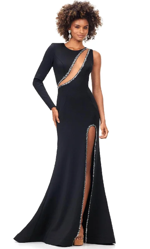 Ashley Lauren 11272 - Cutout One-Shoulder Prom Dress