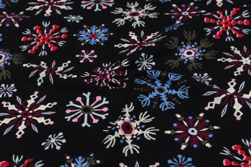 Black Cotton Flannel Fabric