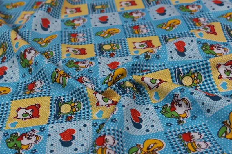 Blue Flannel Cotton Fabric