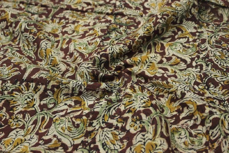 Brown Cotton Cambric Fabric