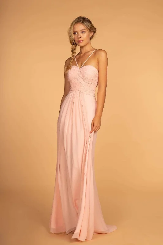 Elizabeth K GL2607 - Sweetheart Cutout Back Prom Dres