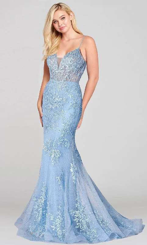 Ellie Wilde EW121055 - Embroidered Sleeveless Prom Dress