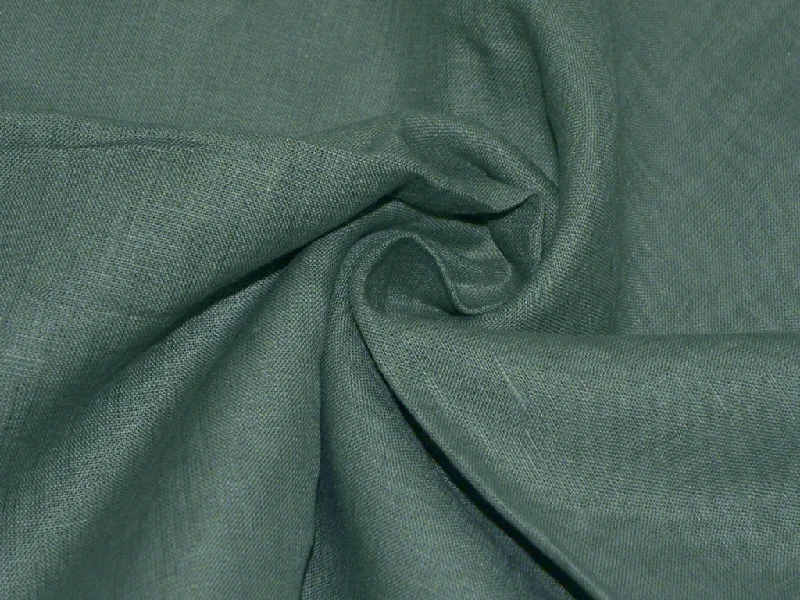 Emerald Green Pure Linen Fabric - 60 Lea