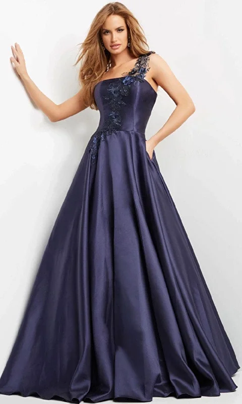 Jovani - Sleek A-Line Formal Dress 04953SC