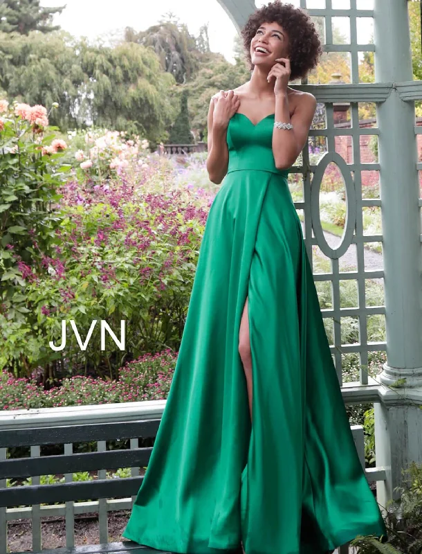 JVN by Jovani - Strapless Sweetheart Satin Prom Dress JVN67753SC