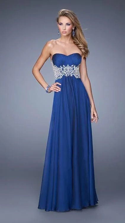 La Femme 21040 Chiffon Sweetheart Prom Dress