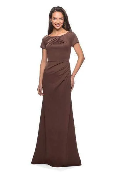 La Femme - 27067 Bateau Mother of the Groom Trumpet Dress