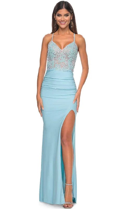 La Femme 32054 - Glitter Bodice Mermaid Prom Dress