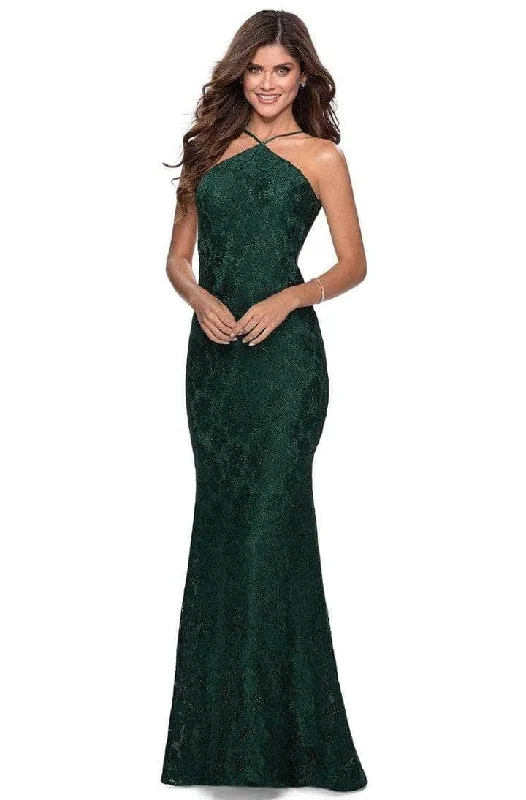 La Femme - Backless Sheath Prom Dress 28619SC