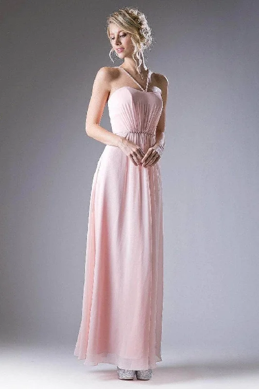 Ladivine CH529 - Beaded Strap Sleeveless Prom Dress