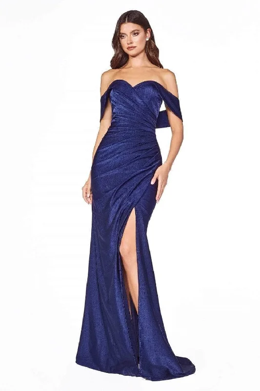 Ladivine - Off Shoulder Sheath Prom Dress KV1050