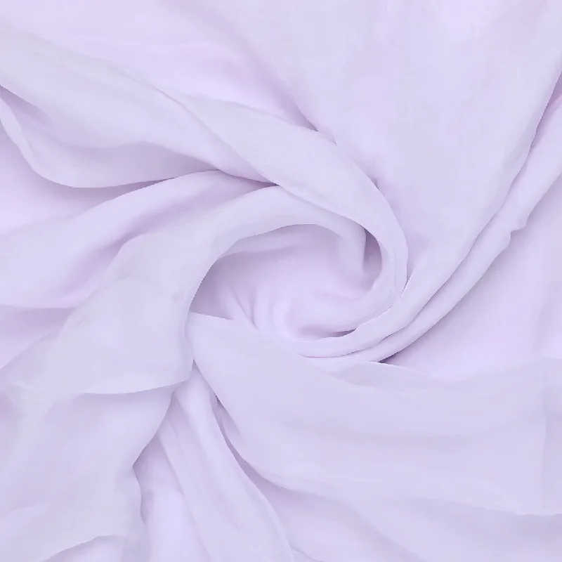 Lilac Plain Viscose Organza Fabric