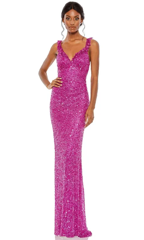 Mac Duggal 5674 - Ruffled V-Neck Prom Dress