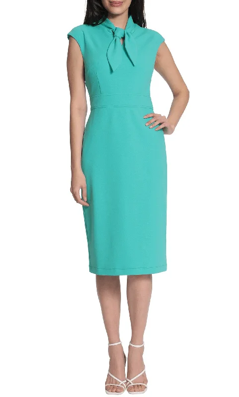 Maggy London G5249M - Cap Sleeve Crepe Dress