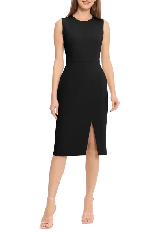 Maggy London GT584M - Sleeveless Dress with Slit