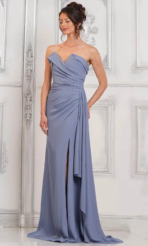 Marsoni by Colors MV1304 - V-Neck Ruched Bodice Prom Dress