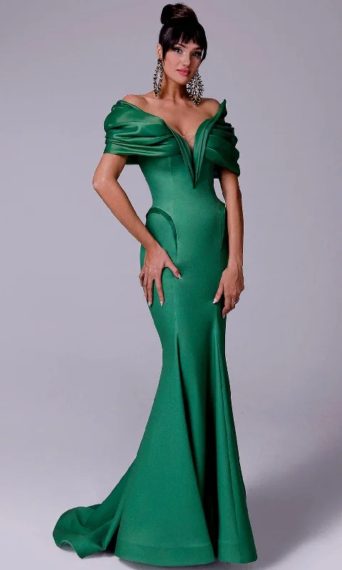 MNM Couture 2710 - Off-Shoulder Mermaid Formal Dress