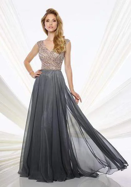 Montage by Mon Cheri - 116940 Beaded Chiffon A-line Dress