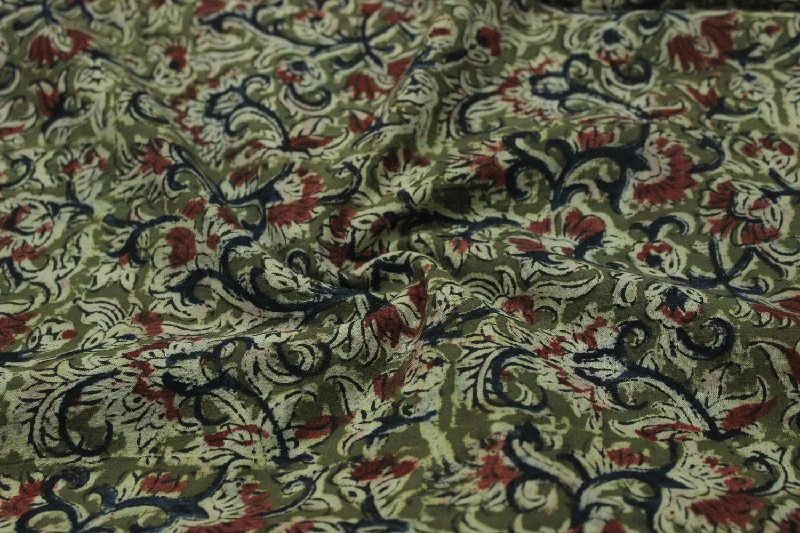 Moss Green Cotton Cambric Fabric