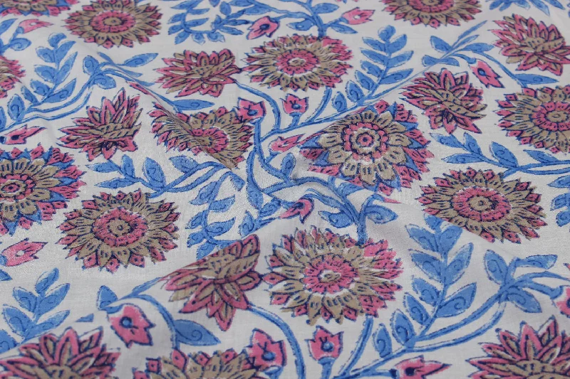 Multicolour Cotton Cambric Fabric