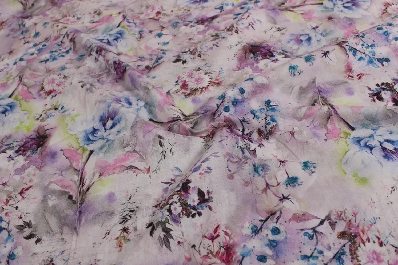 Multicolour Cotton Cambric Fabric