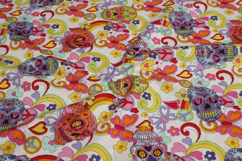 Multicolour Cotton Poplin Fabric