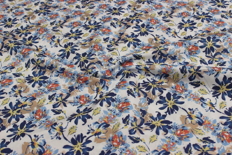 Multicolour Cotton Poplin Fabric