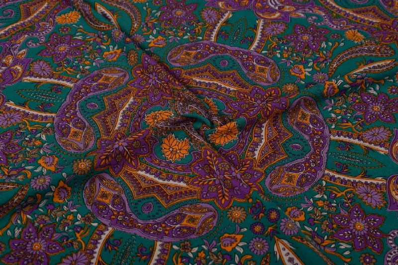 Multicolour Crep Fabric