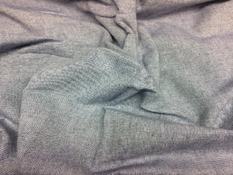 Navy Chambray Yarn Dyed Cotton Plain Fabric