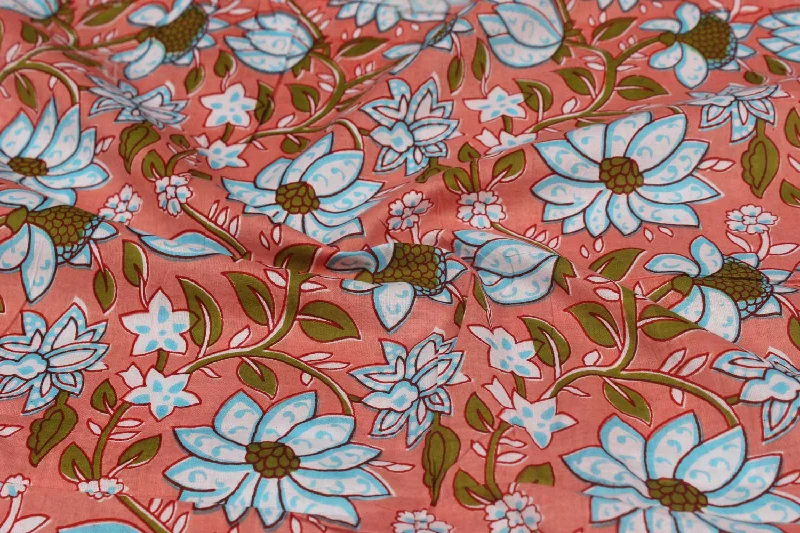 Orange Cotton Cambric Fabric