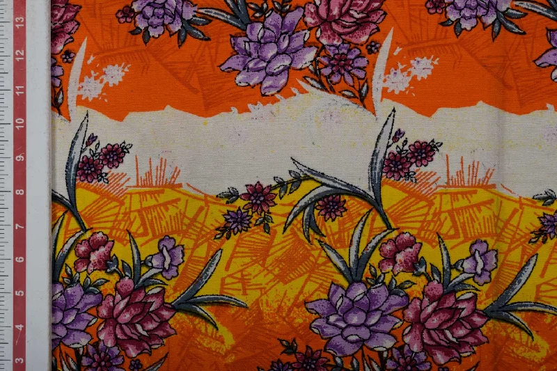 Orange Cotton Canvas Fabric