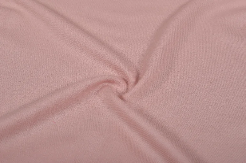 Pastel Pink Plain Wool Fabric