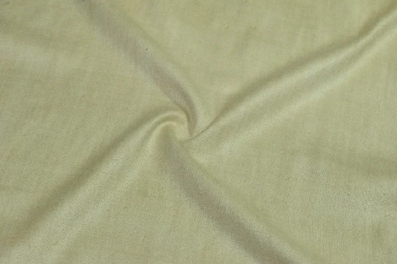 Pastel Yellow Plain Matka Silk Fabric