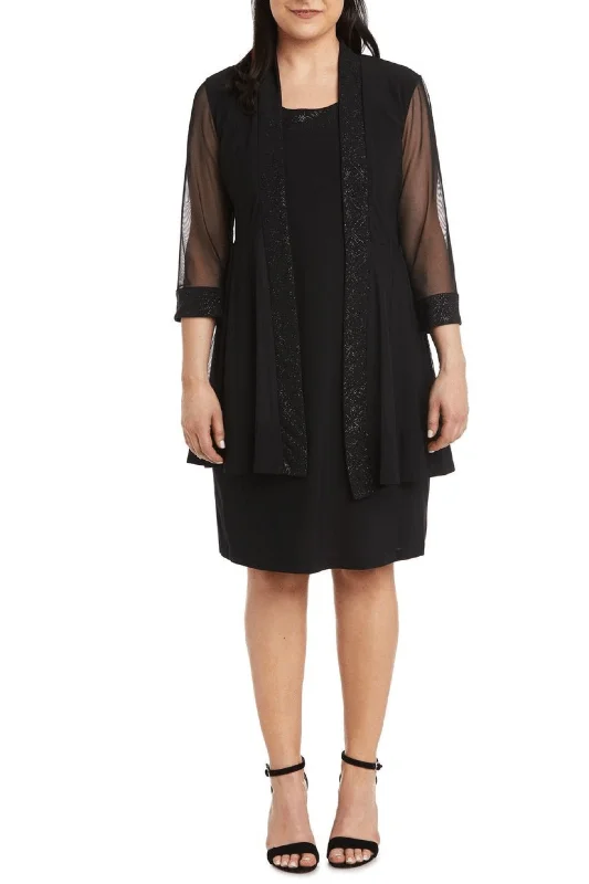 R&M Richards 8993 - Quarter Sleeve Jacket Dress