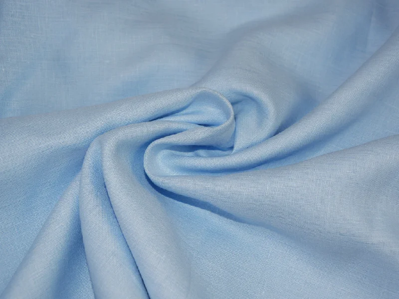 Sky Blue Pure Linen Fabric - 60 Lea