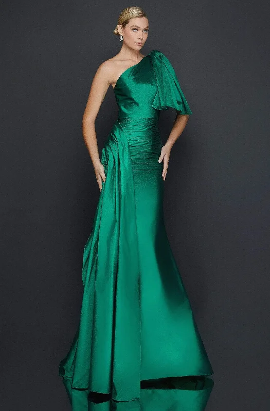 Terani Couture - 2011E2044 Asymmetric Mermaid Dress With Train