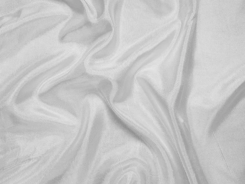 White Plain Dyeable Tabby Silk Fabric