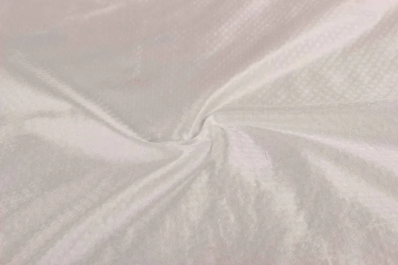 White Silk Self Jacquard