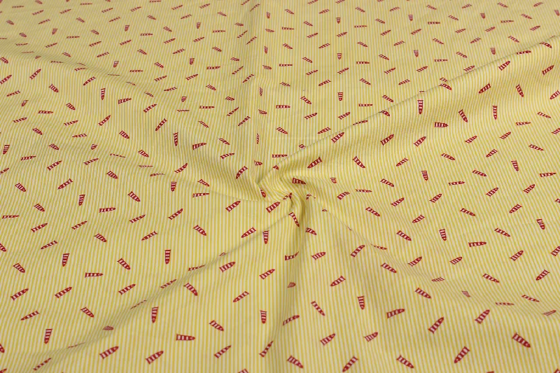 Yellow Cotton Poplin Fabric