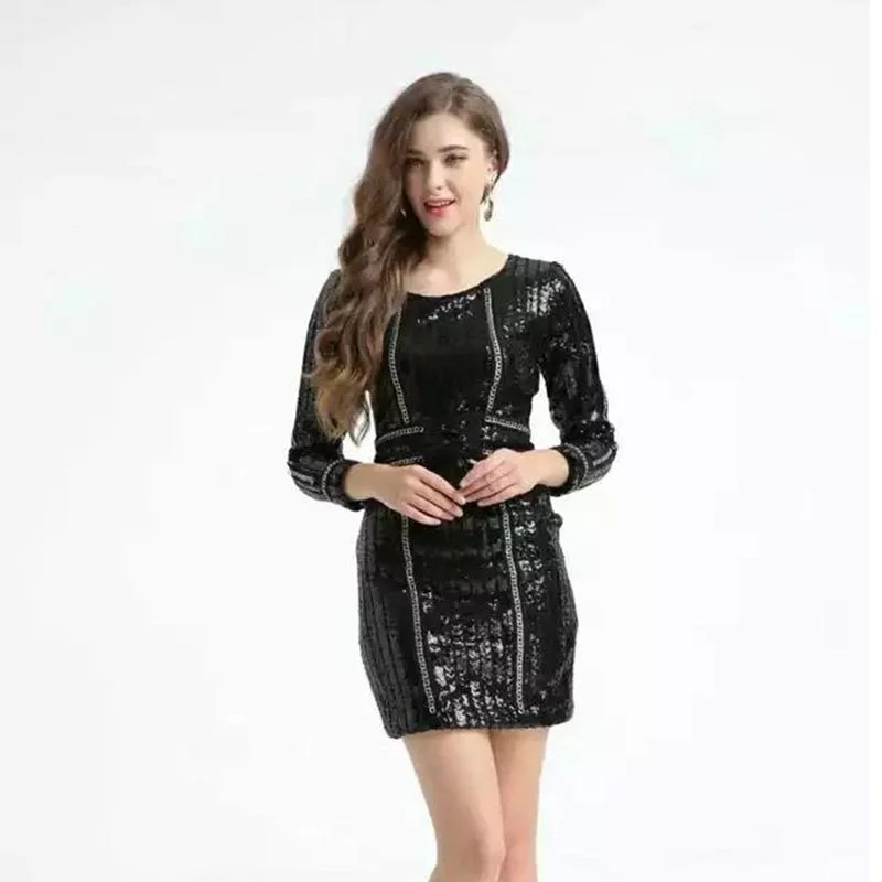 Black Sequin Dress #Sequin